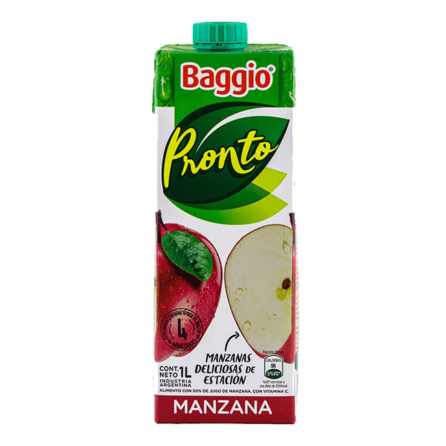 Jugo Pronto Manzana Baggio 1 Lts