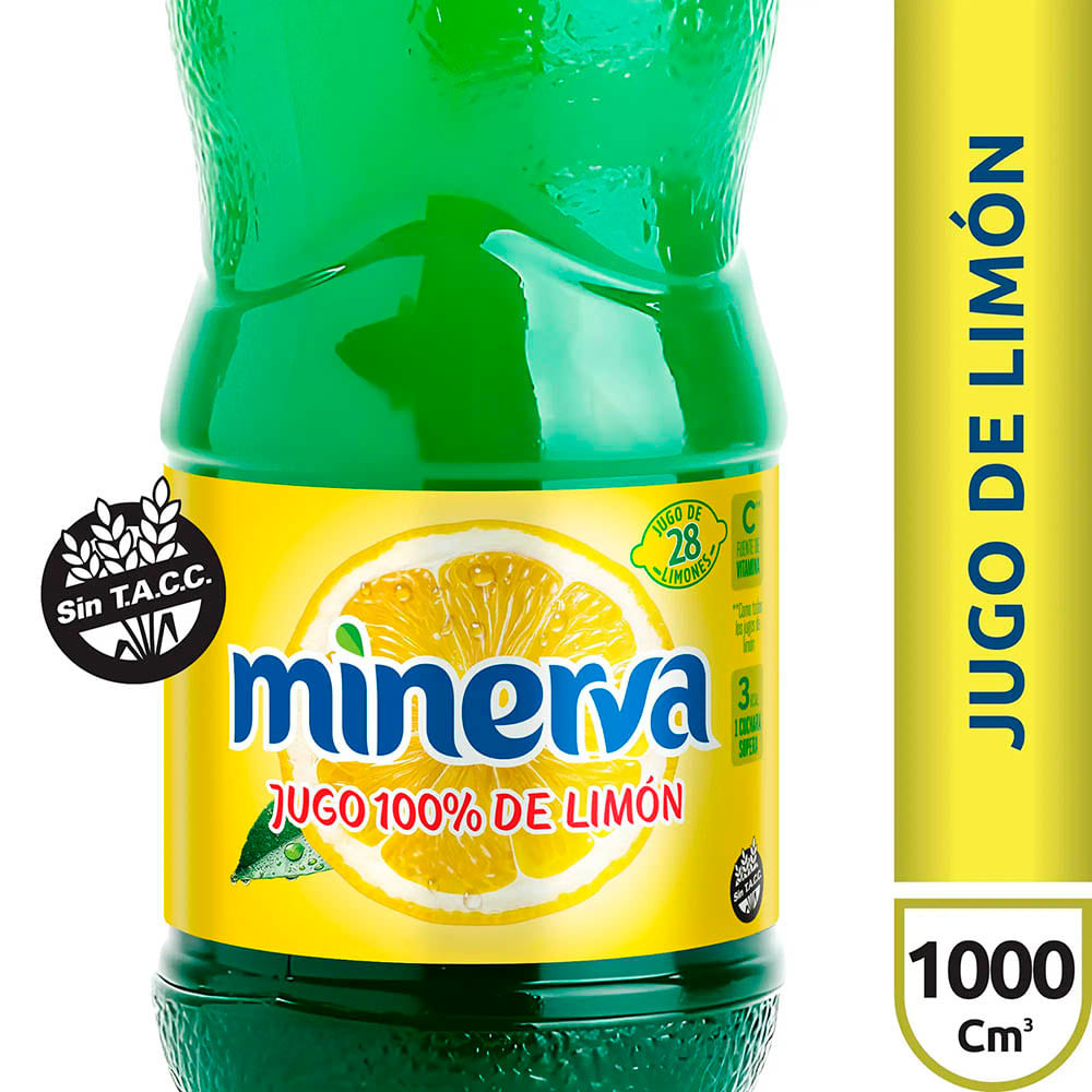 Jugo de Limon Ecobotella Minerva 1 Lts