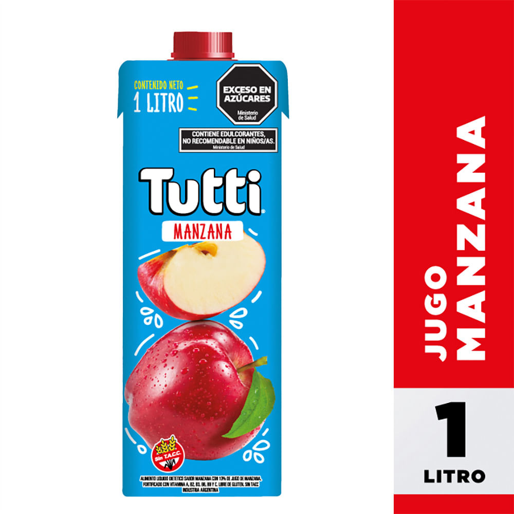 Jugo de Manzana Tutti 1 Lts
