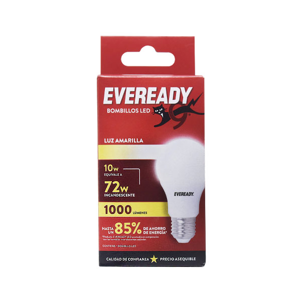 Lampara Led 10W Amarilla Eveready Un