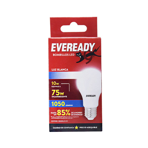 Lampara Led 10W Blanco Eveready Un