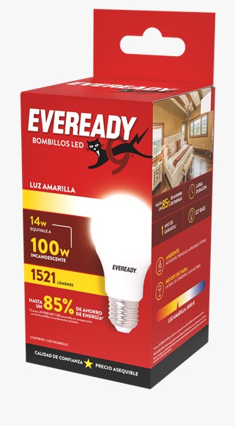 Lampara Led 14W Amarilla Eveready Un