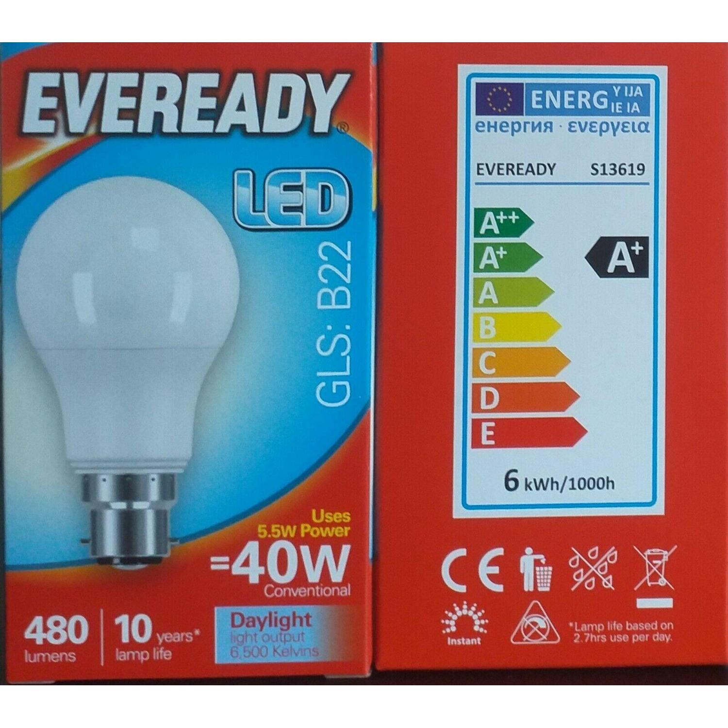 Lampara Led 8W Amarilla Eveready Un