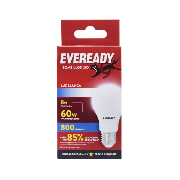 Lampara Led 8W Blanco Eveready Un