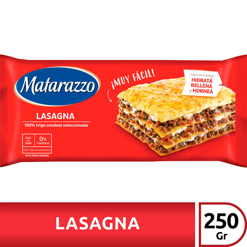 Lasagna Precocida Matarazzo 250 Grs