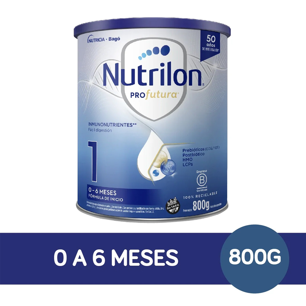 Leche Profutura 1 ( 0 a 6 Meses ) Nutrilon 800 Grs