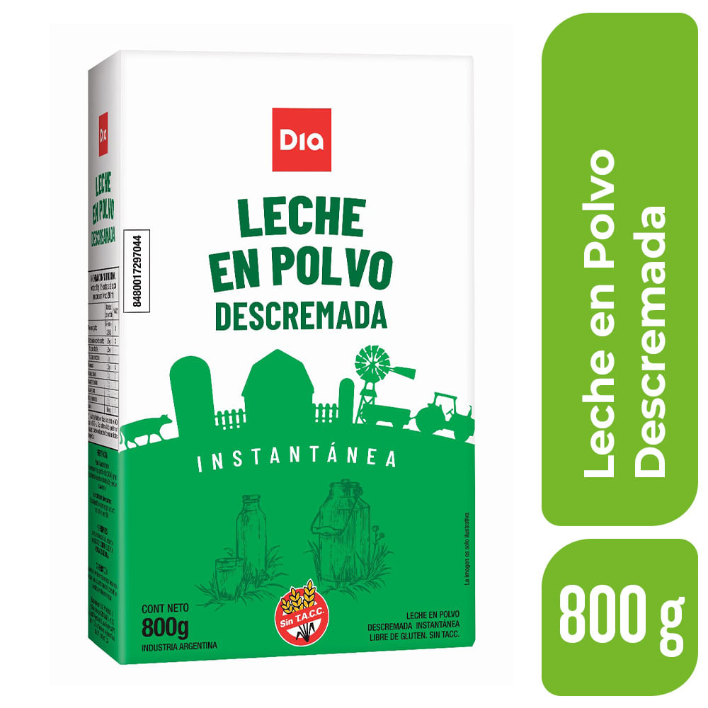 Leche en Polvo Entera Apostoles 800 Grs