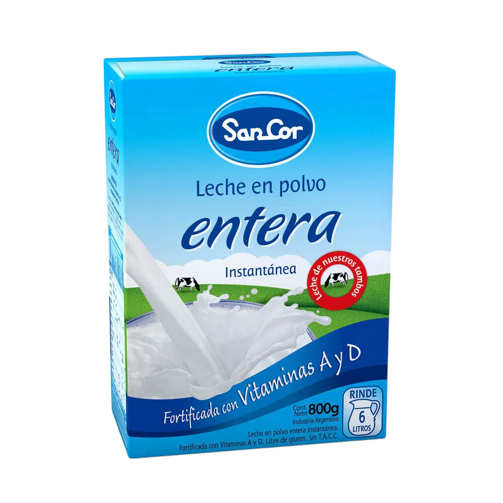 Leche en Polvo Entera Molfino 25 Kgr