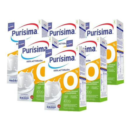 Leche en Pvo. Deslactosada Purisima 400 Grs