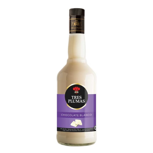 Licor Chocolate Blanco Tres Plumas 700 cc