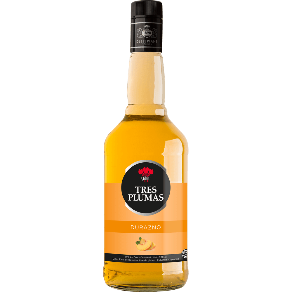 Licor Durazno Tres Plumas 700 cc