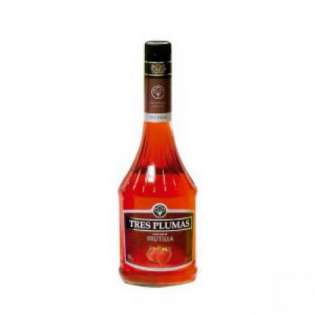 Licor Frutilla Tres Plumas 700 cc