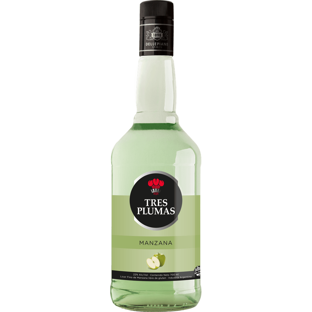 Licor Manzana Tres Plumas 700 cc