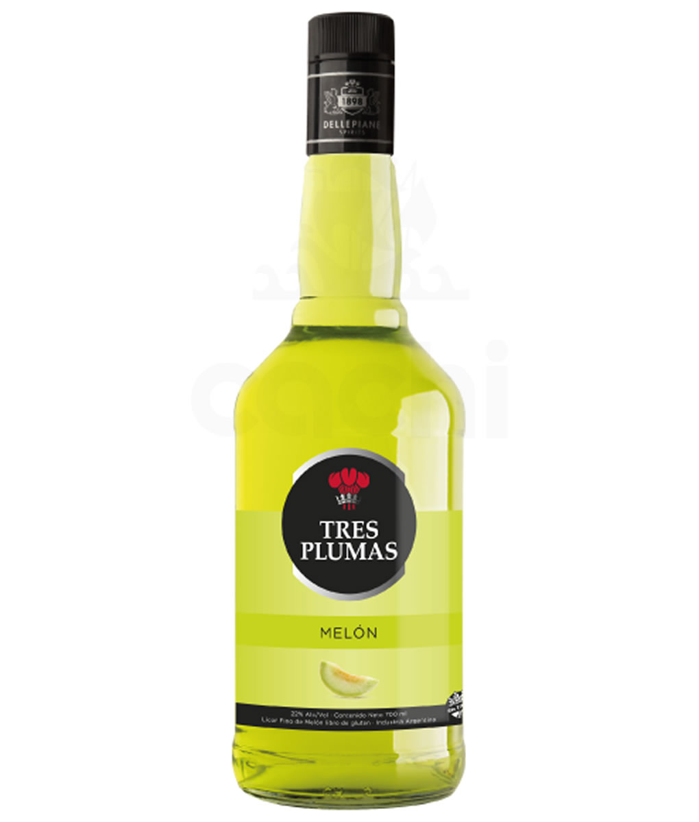 Licor Melon Ptk Tres Plumas 200 cc