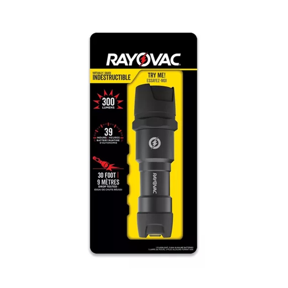 Linterna De Metal Compacta 300 Lumens Rayovac 1 Un