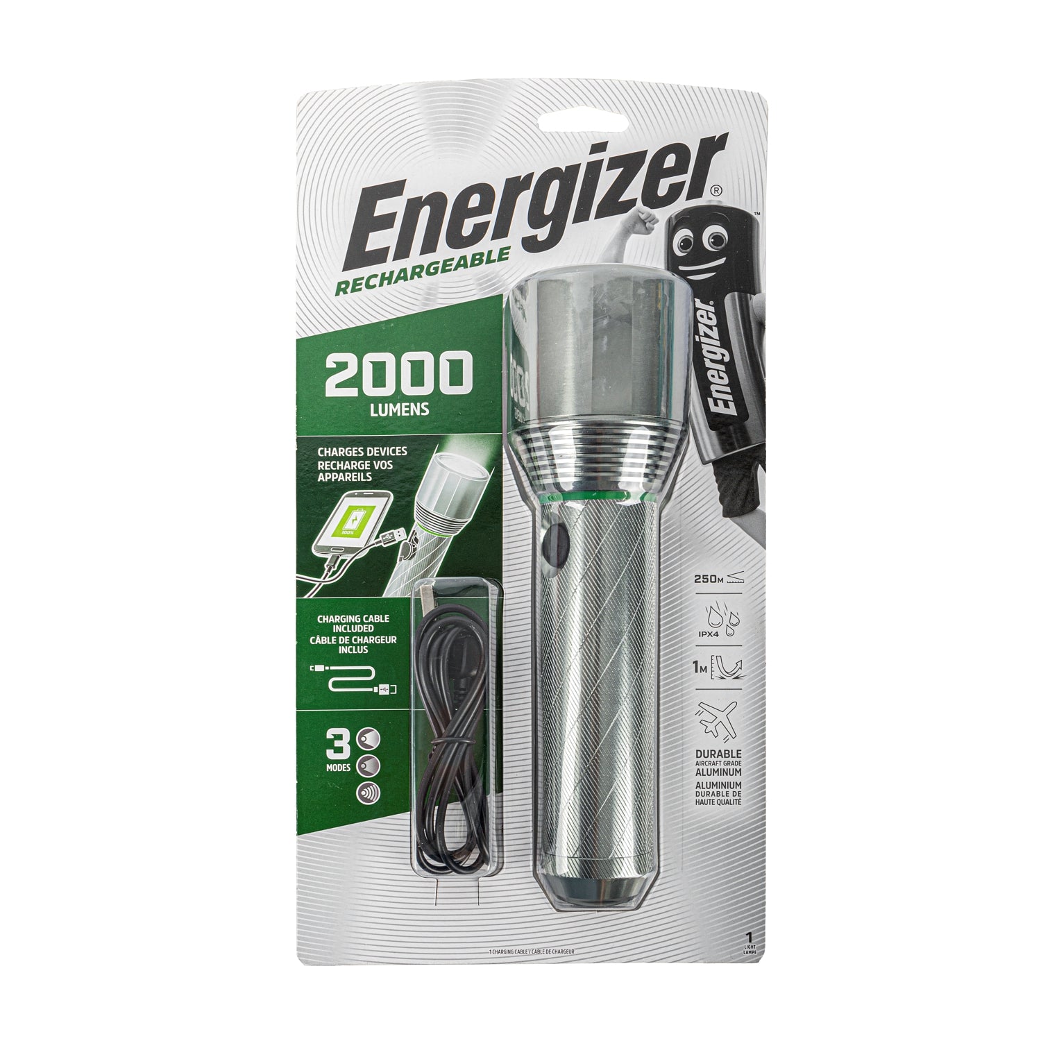 Linterna Hibrida De Metal 2000Lumens Energizer 1 Un
