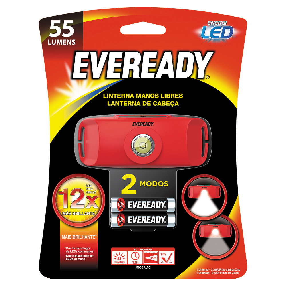 Linterna Recargable 60Lumens 2Modos Eveready 1 Un