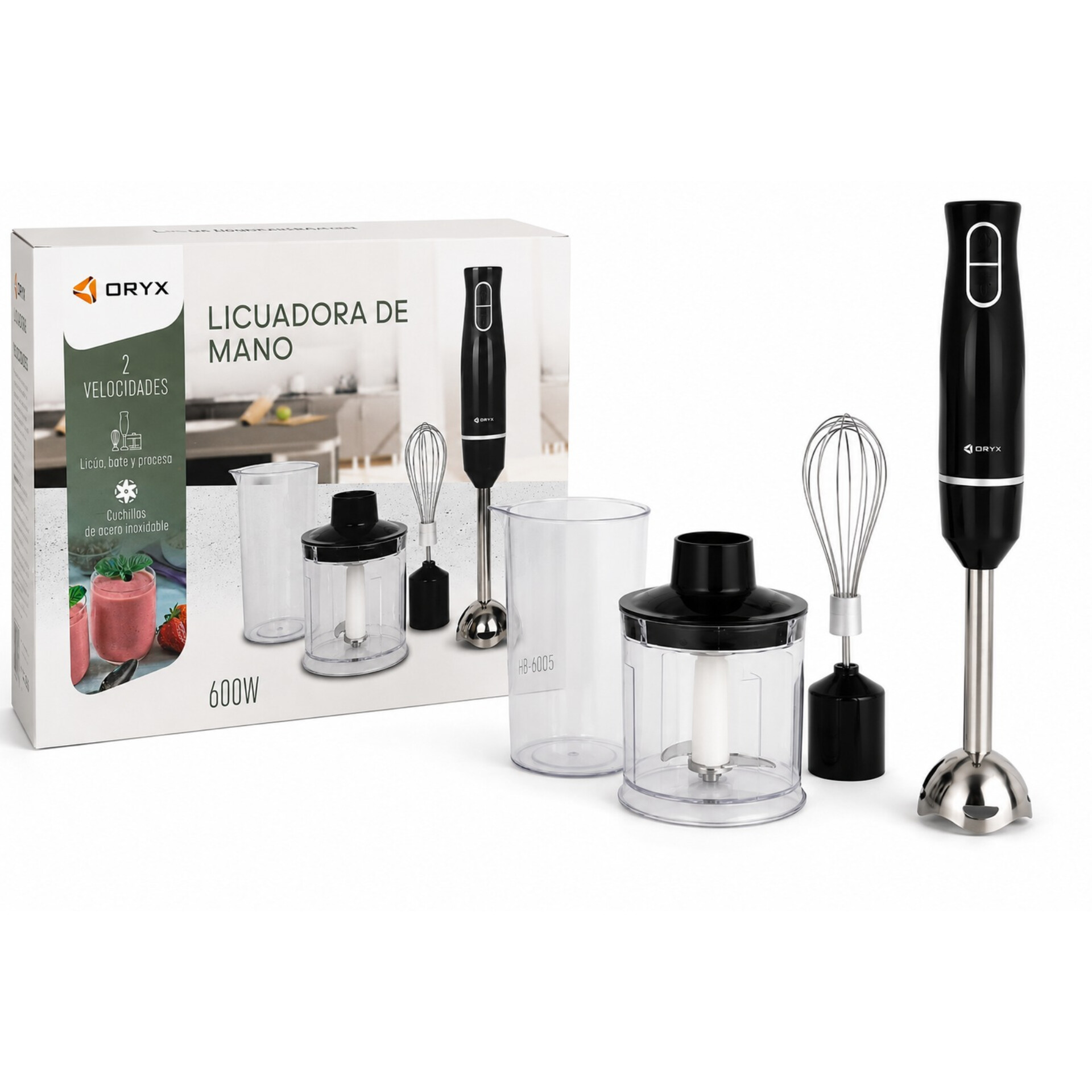 MINI PIMER MULTIFUNCION 4 EN 1 600W- ORYX