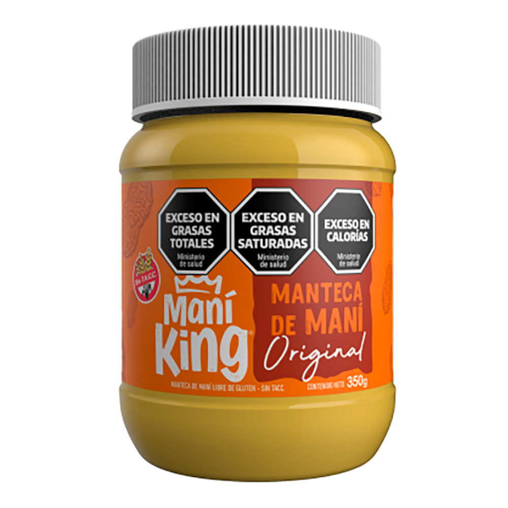 Manteca de Mani Nvo.Oct Mani King 350 Grs