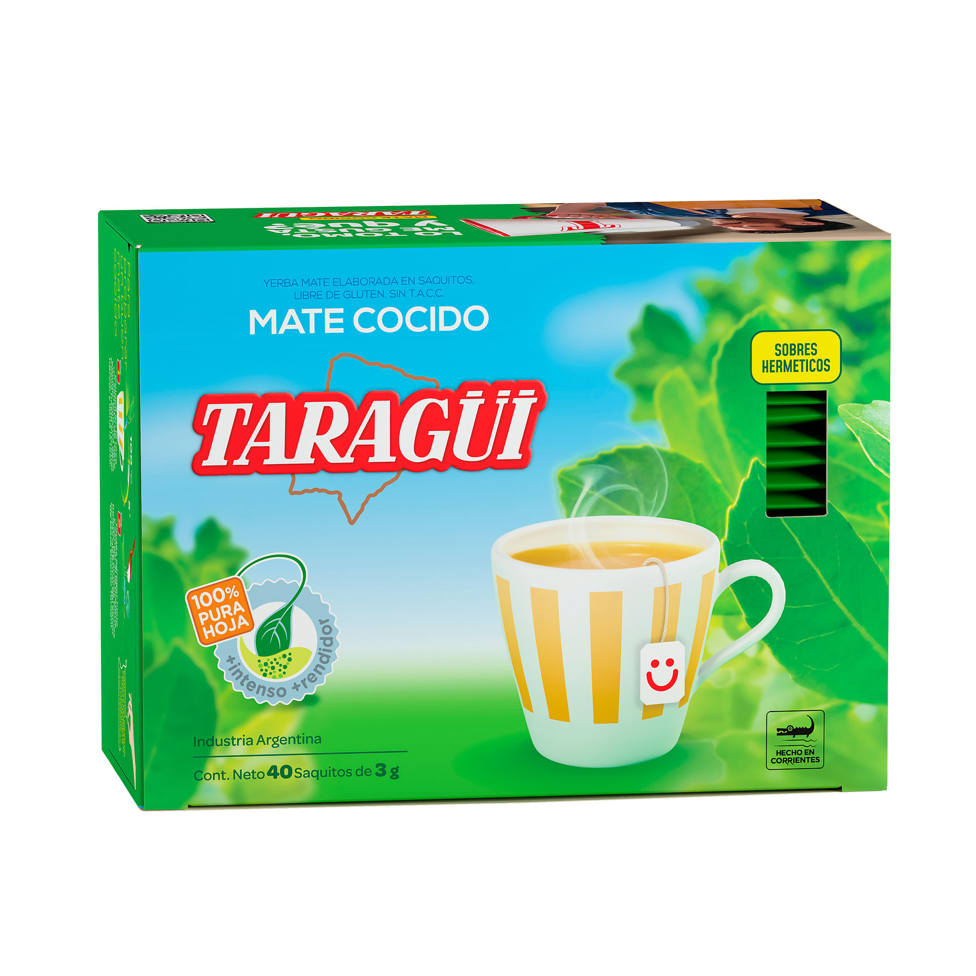 Mate Cocido Ensobrado Taragüi 40 Saq