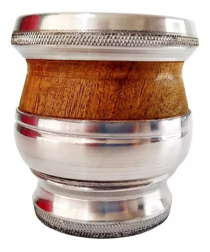 Mate Madera y Aluminio Mediano Malon 1 Un