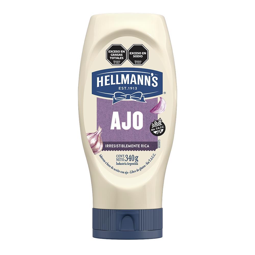 Mayonesa Ajo Sqz Hellmann's 340 Grs