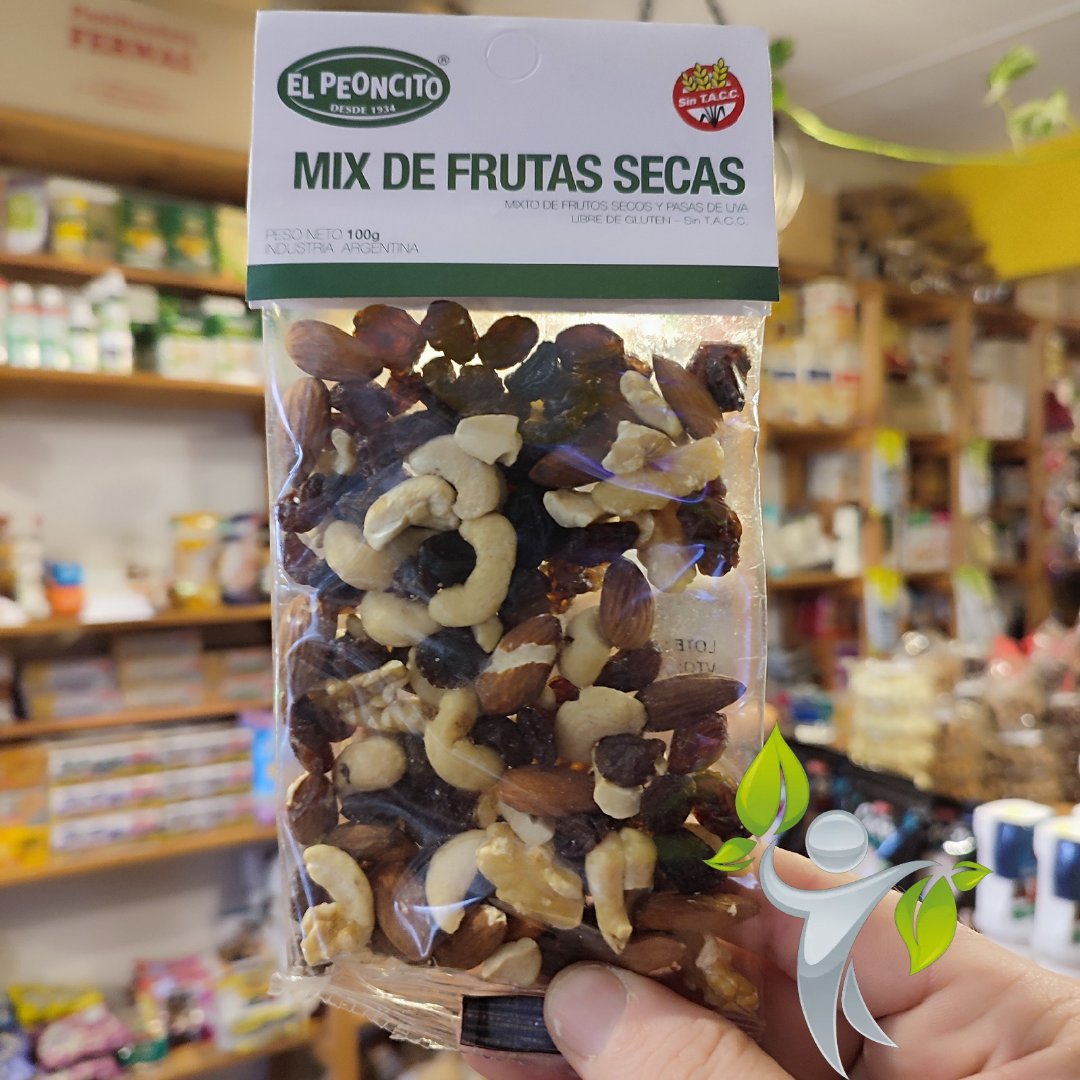 Mix Frutas Secas El Peoncito 100 Grs