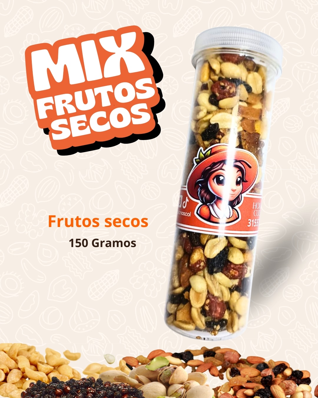Mix Frutos Secos Buenos Vientos 150 Grs