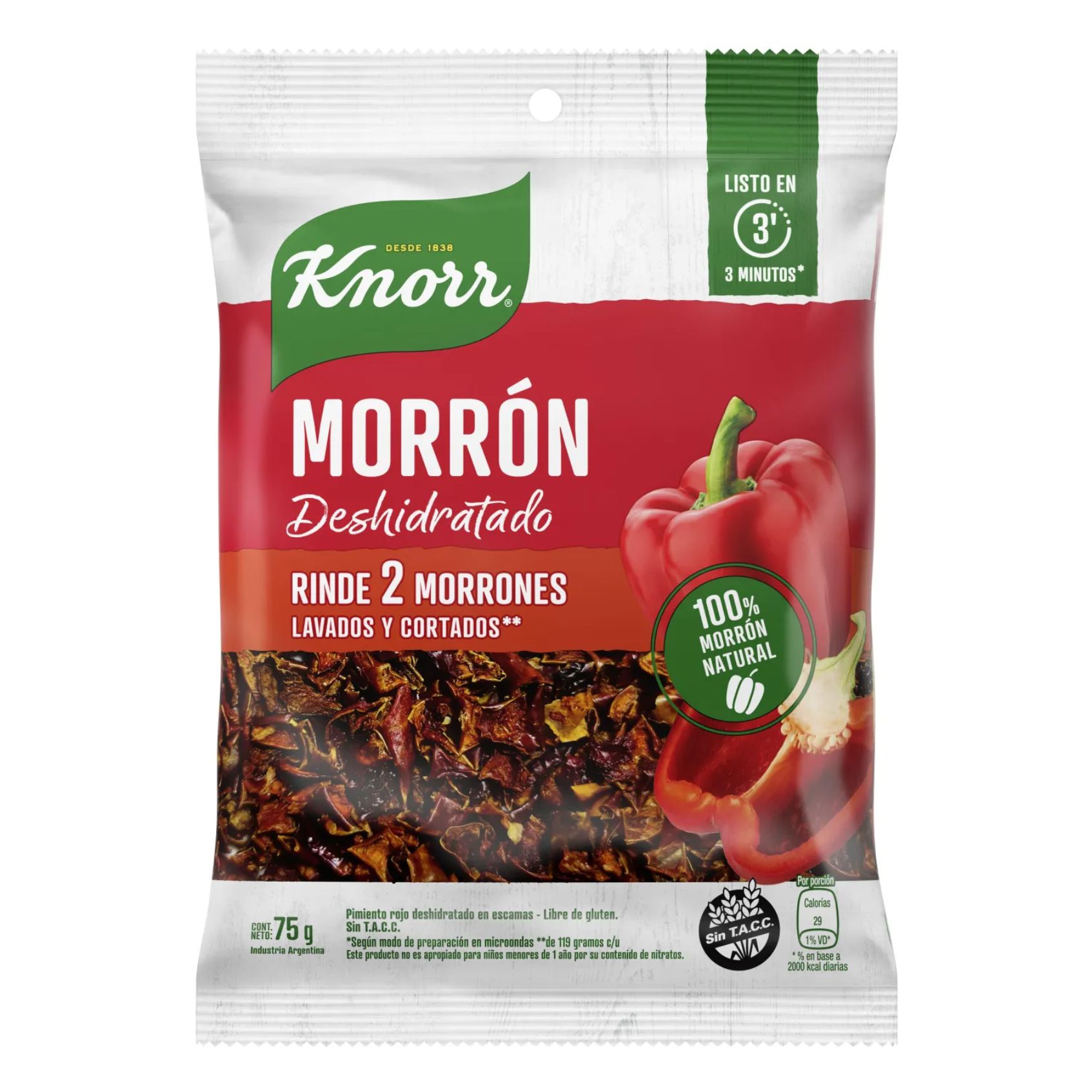 Morron Deshidratada Knorr 75 Grs