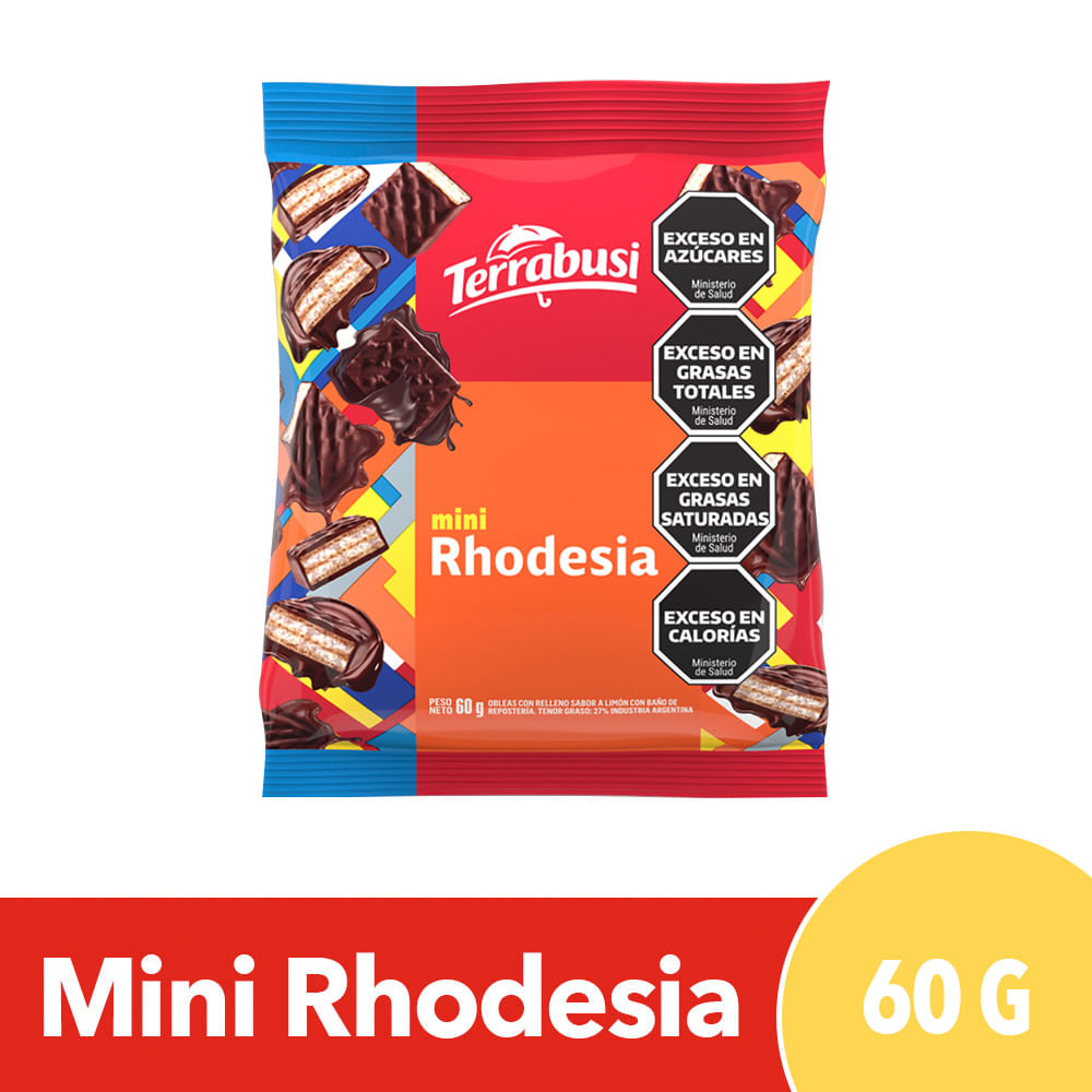 Oblea Rellena Mini Bañada Rhodesia 60 Grs