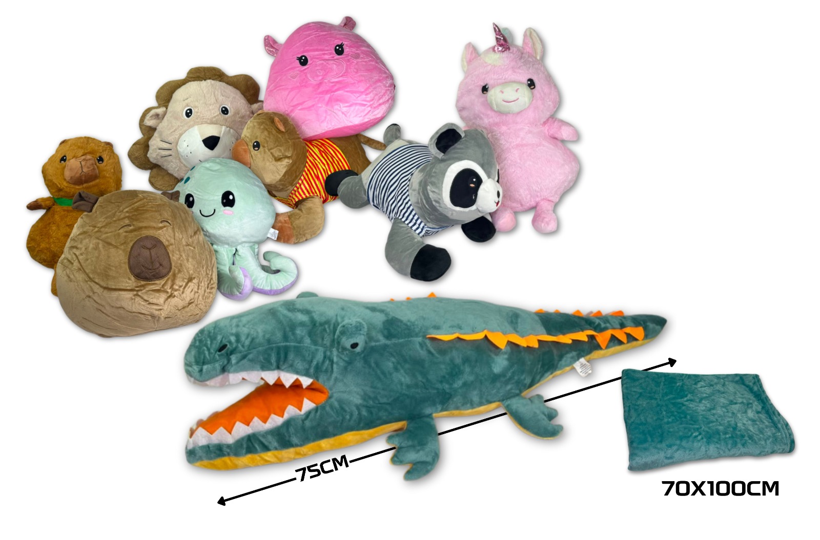 PELUCHE GRANDE CON MANTA