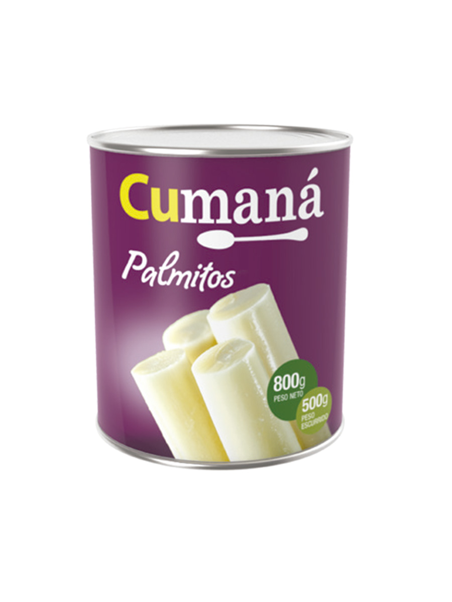 Palmitos Enteros Cumana 800 Grs