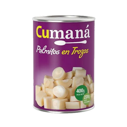 Palmitos Trozos Cumana 396 Grs