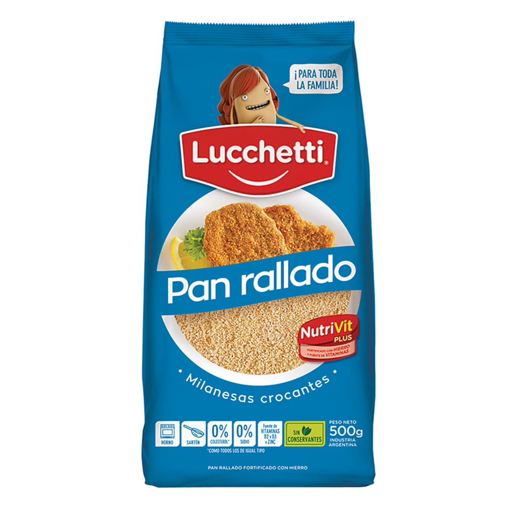 Pan Rallado Lucchetti 500 Grs