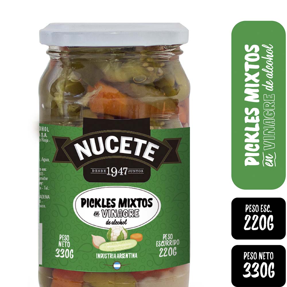 Pepinitos en Vinagre Nucete 330 Grs