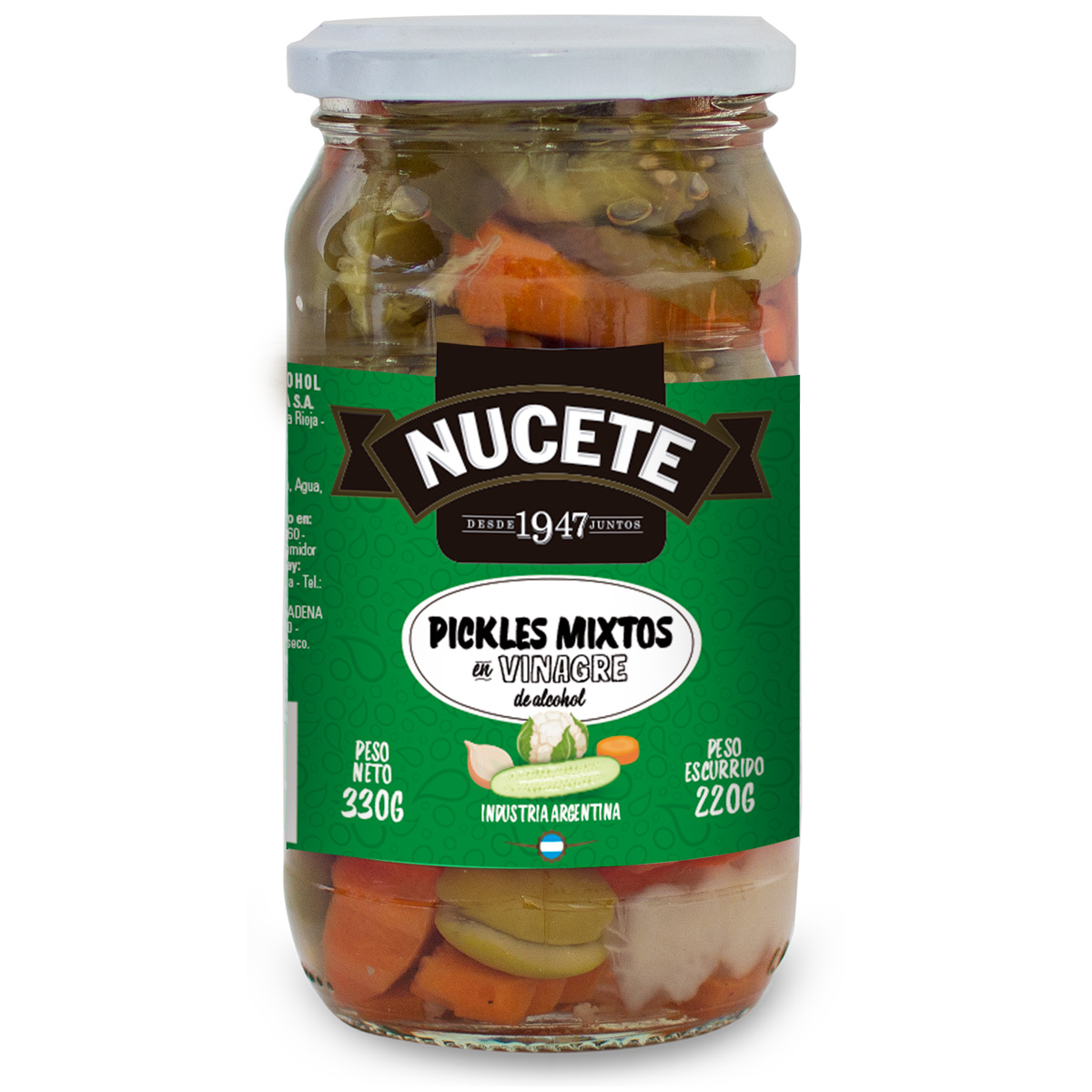 Pickles en Vinagre Nucete 330 Grs