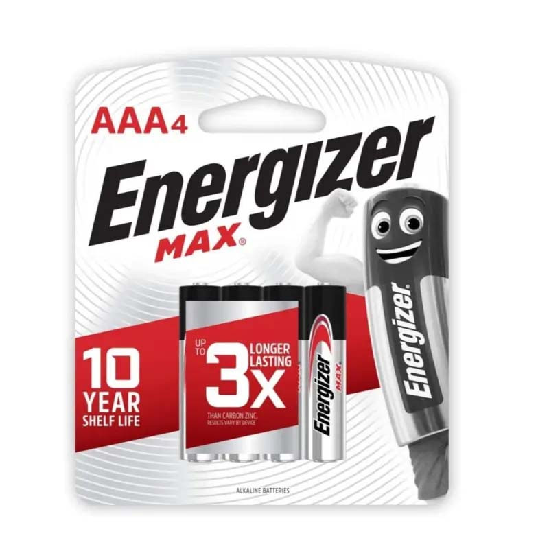Pila Max Plus AAA E92 BP4 Energizer 4 Un