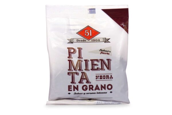 Pimienta Negra en Grano ¨51¨ 50 Grs