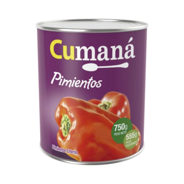 Pimiento Morron Entero Cumana 750 Grs