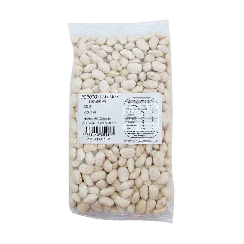 Porotos Pallares Lisetta 500 Grs