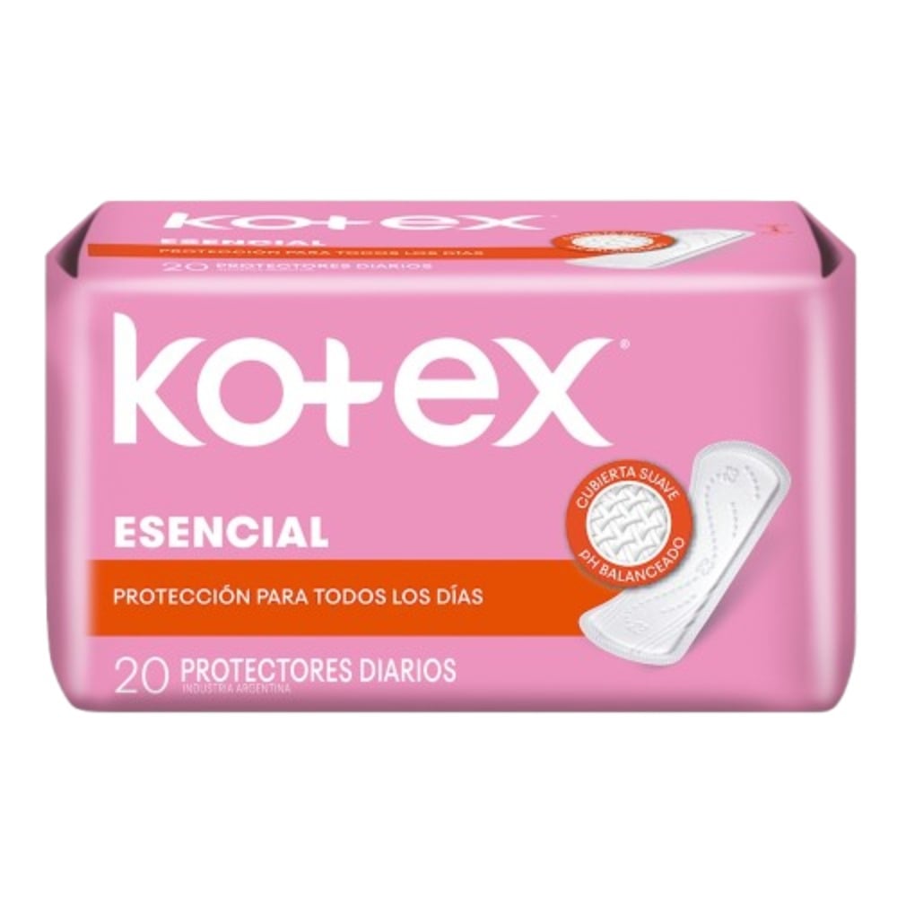 Protector Diario Esencial Comoda y Prot Kotex 20 Un