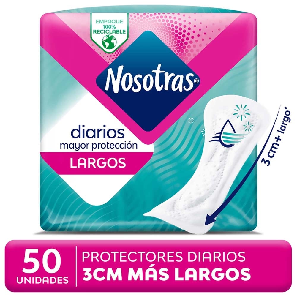Protector Diario Largos C/Extracto de C Nosotras 50 Un