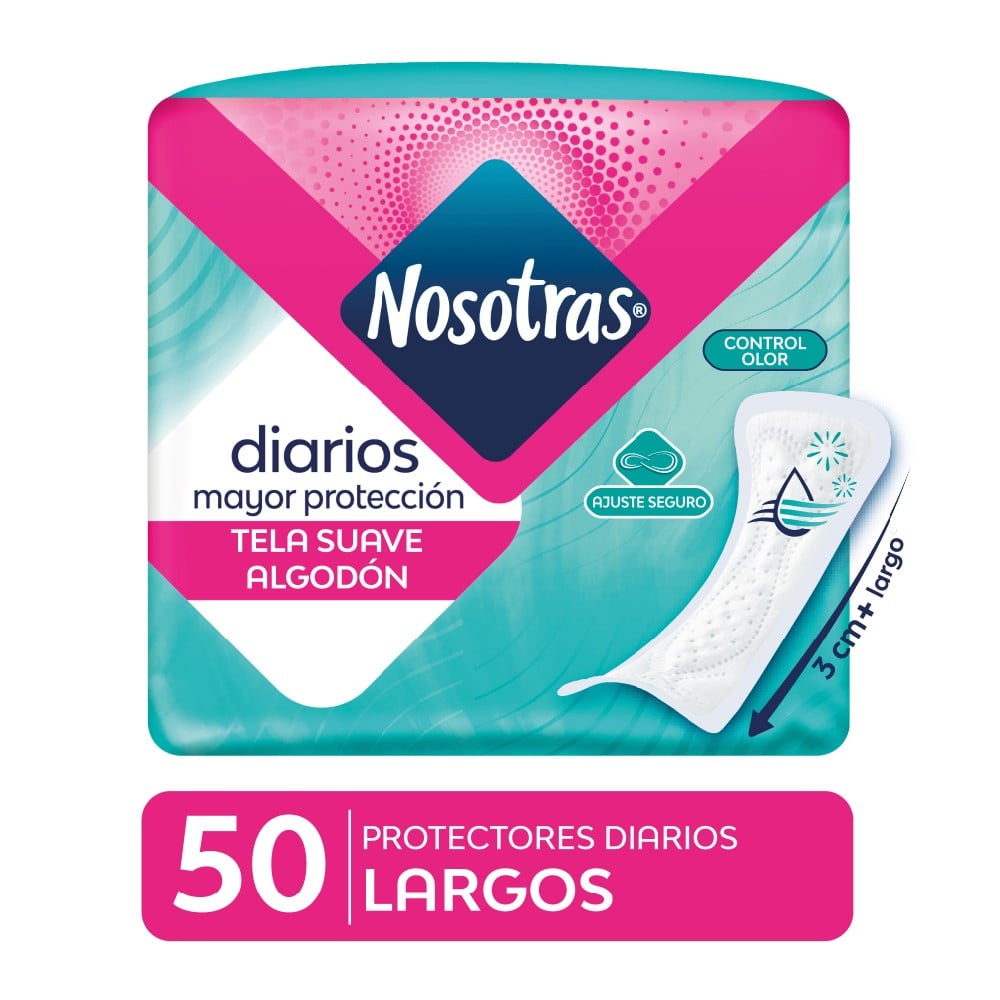 Protector Diario Largos Mayor Protecció Nosotras 50 Un