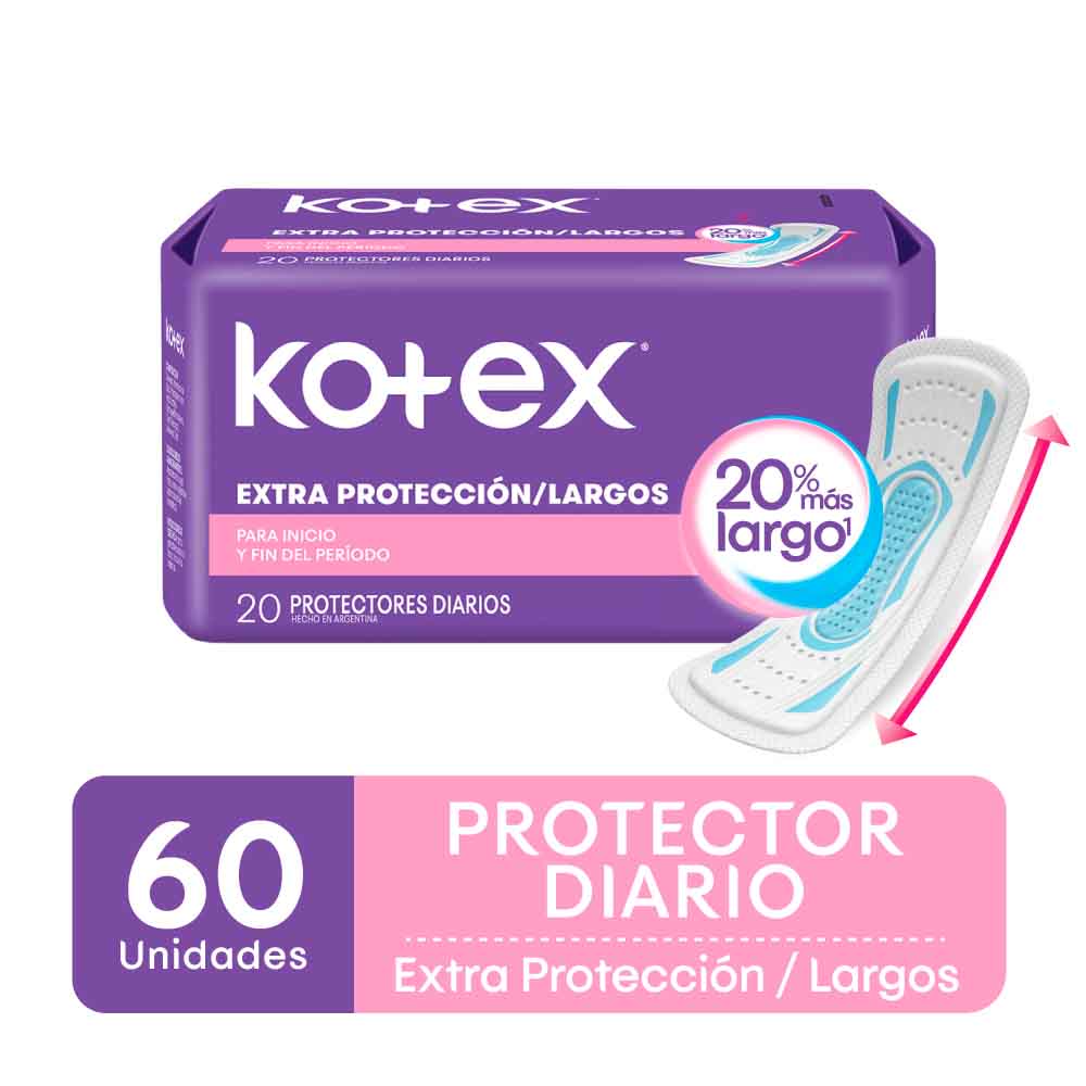 Protector Diario Multiforma S/P Kotex 20 Un
