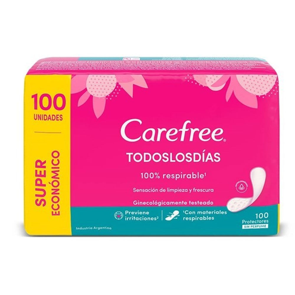 Protector Diario TLD 100%Respirable 3xT Carefree 20 Un
