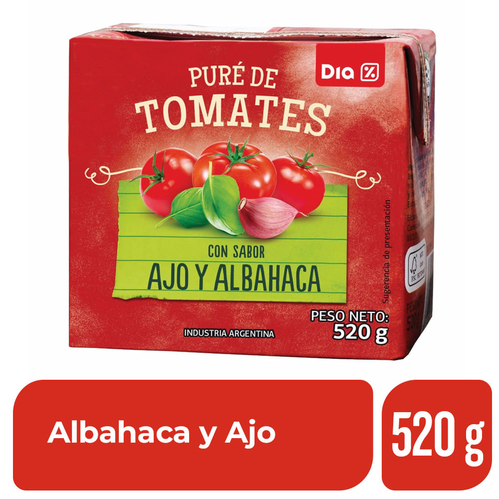 Pure de Tomate De la Huerta 210 Grs