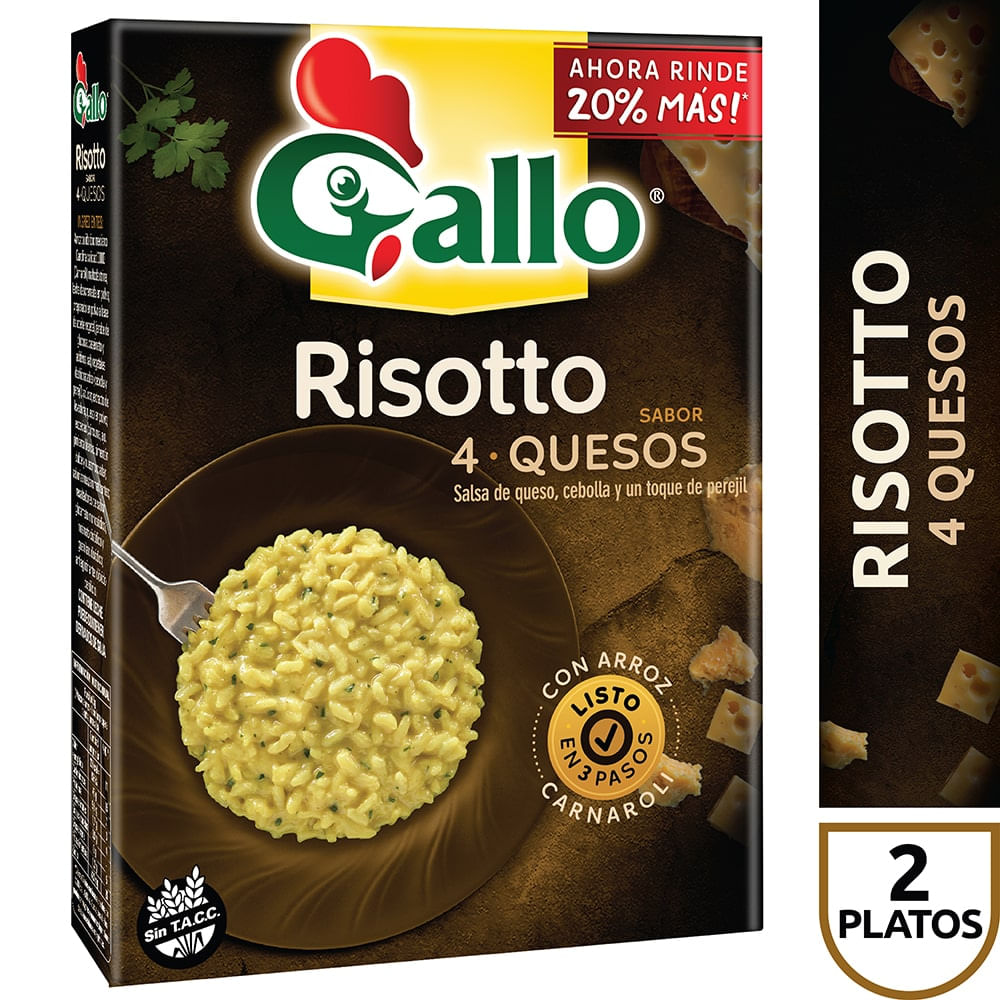 Risotto Pronto! 4 Quesos Gallo 240 Grs