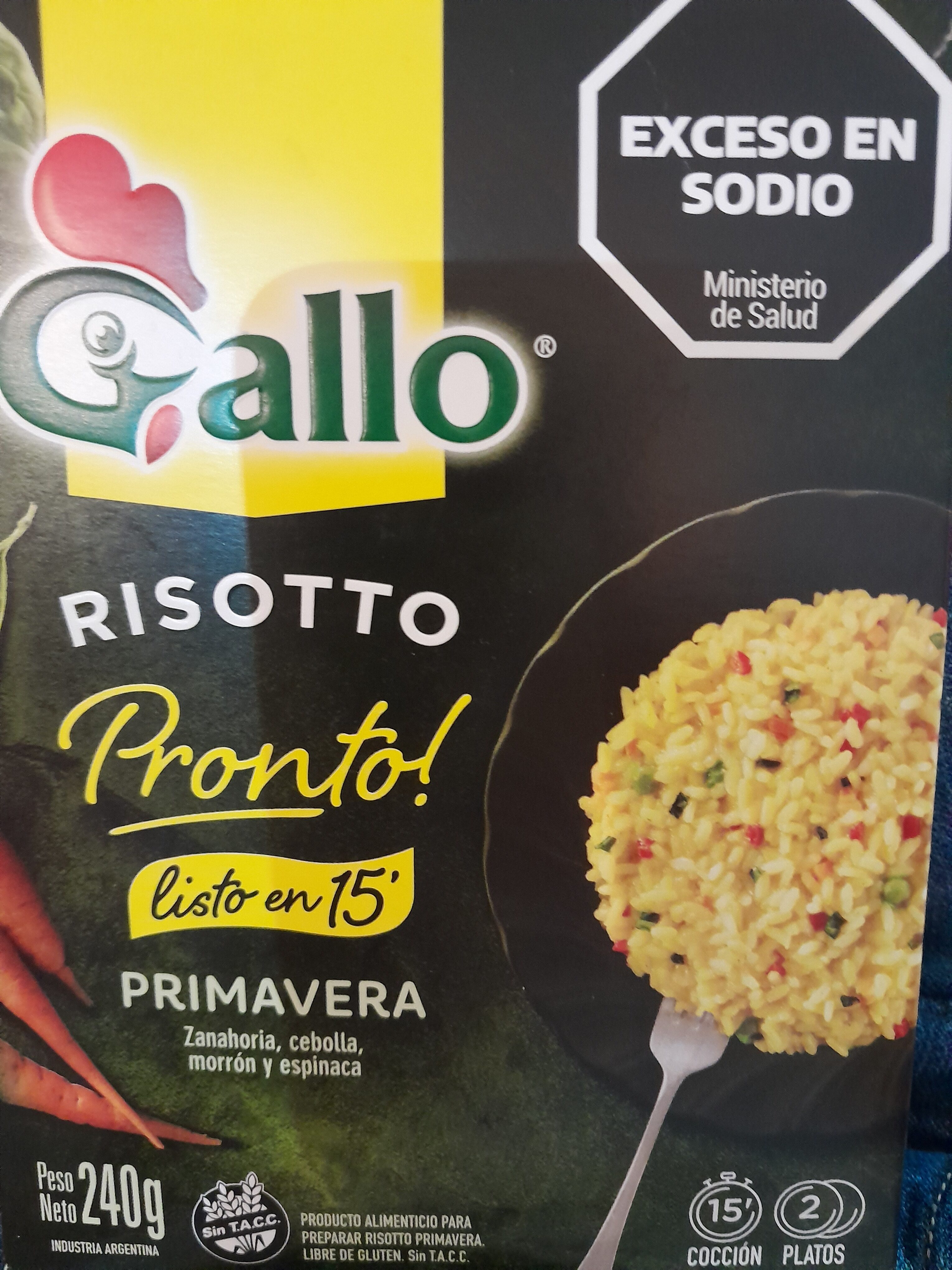 Risotto Pronto! Primavera Gallo 240 Grs