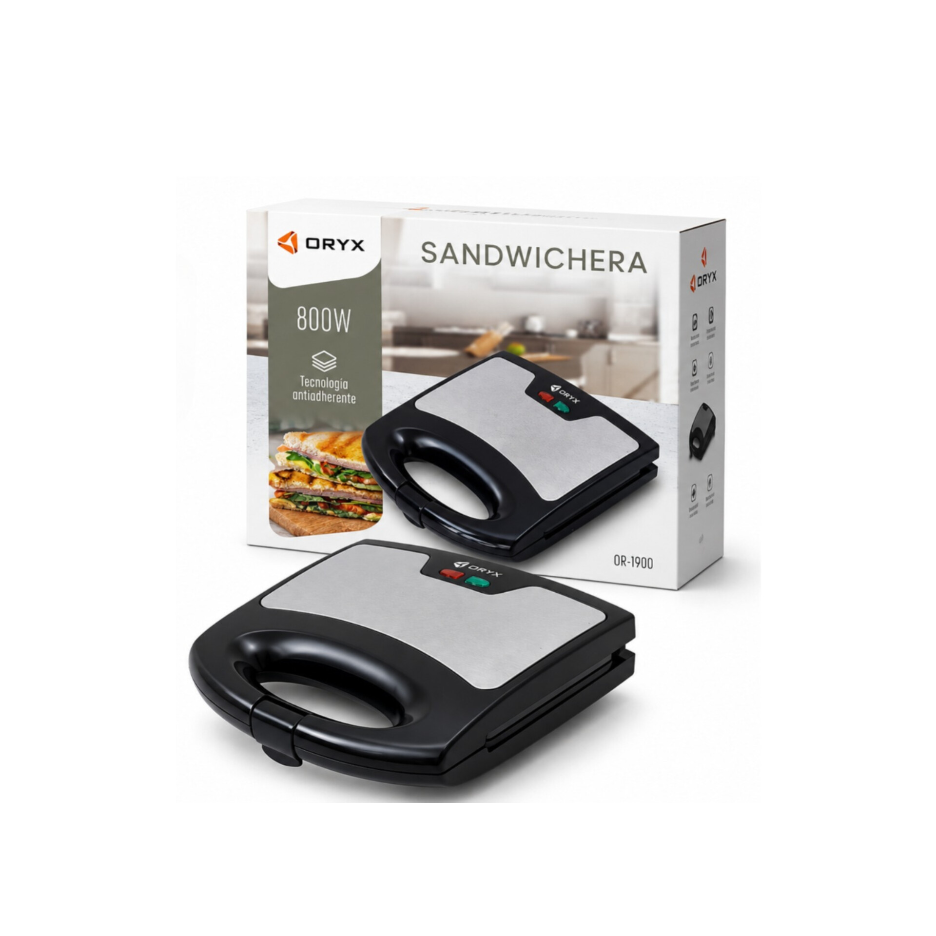 SANDWICHERA ANTIADHERENTE ORYX