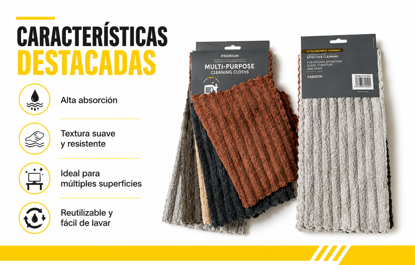 SET REPASADORES X5PCS - SECADO RAPIDO